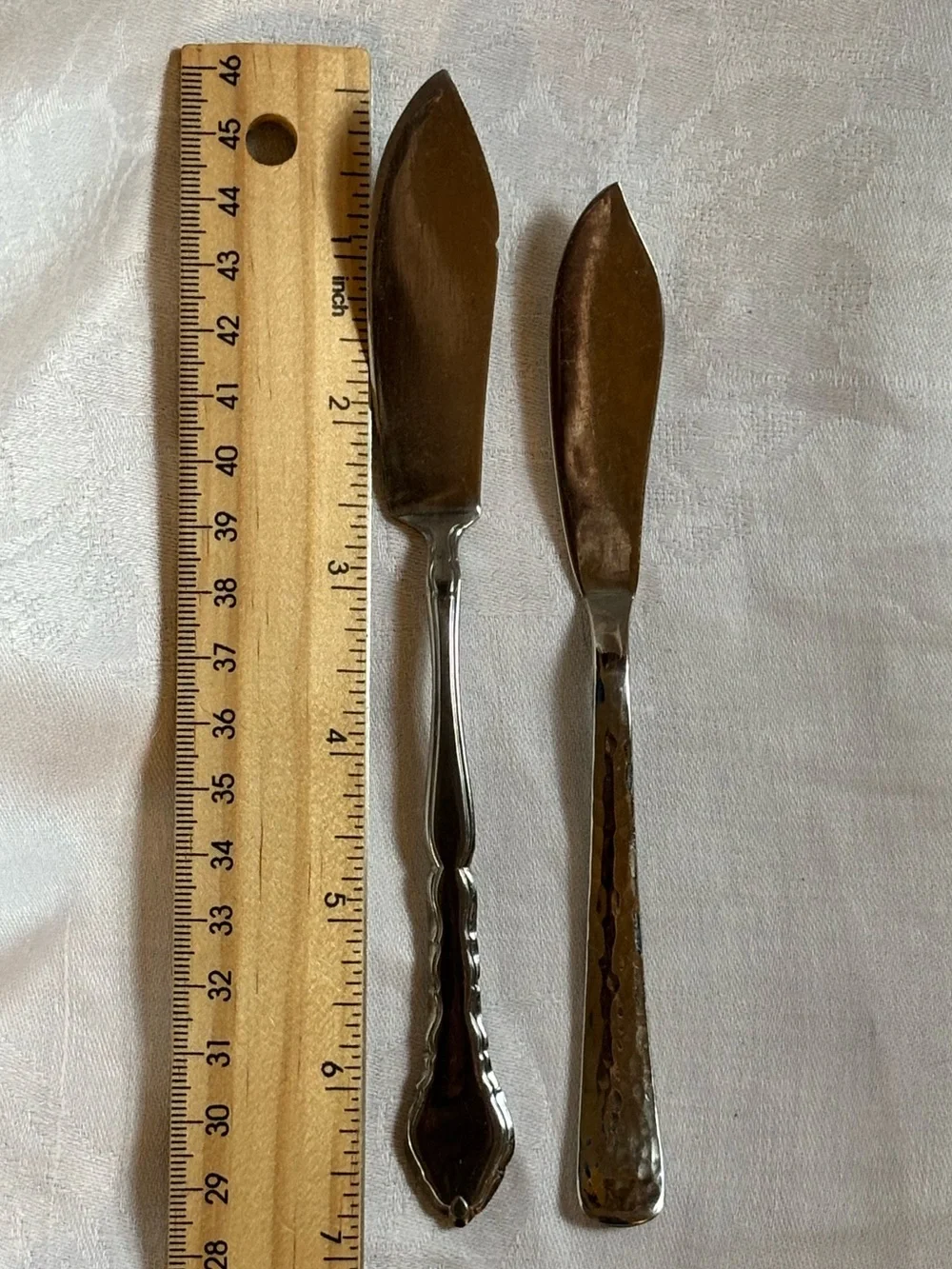 Vintage Set of 2 Master Butter Knives, Silverplate Silverware, Cheese Knife